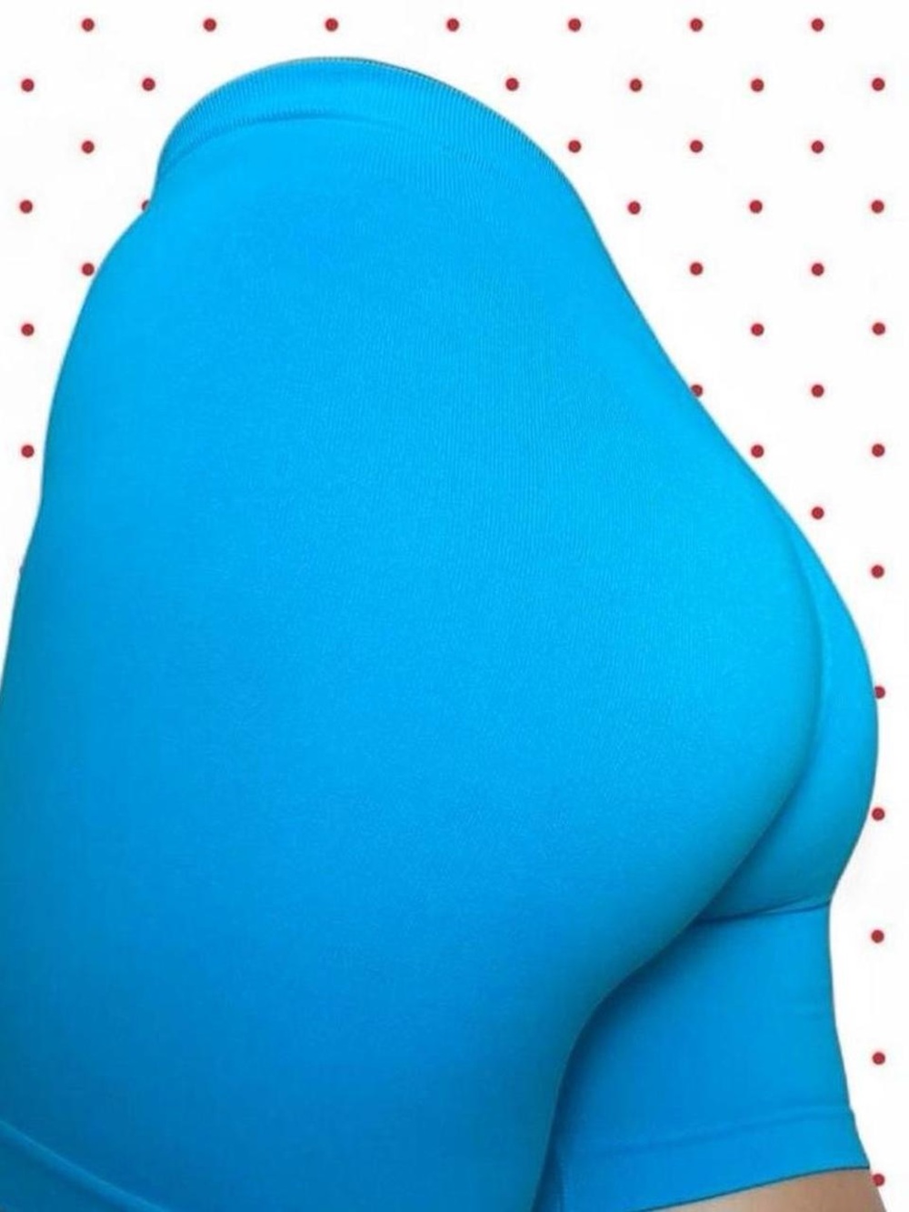 High-Waist Women’s Bike Shorts in Bright Turquoise